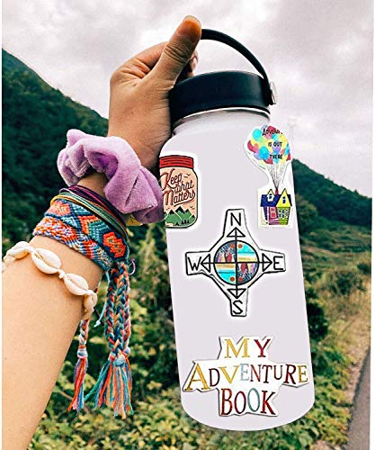 66 Pieces Vinyl Sticker Adventure Stickers Waterproof Stickers Outdoors Hiking Camping Travel Stickers