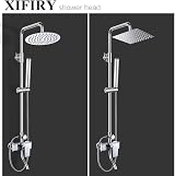 XIFIRY 8 Inch Round Rain Shower Head 304 Stainless Steel High Pressure Chrome view 7