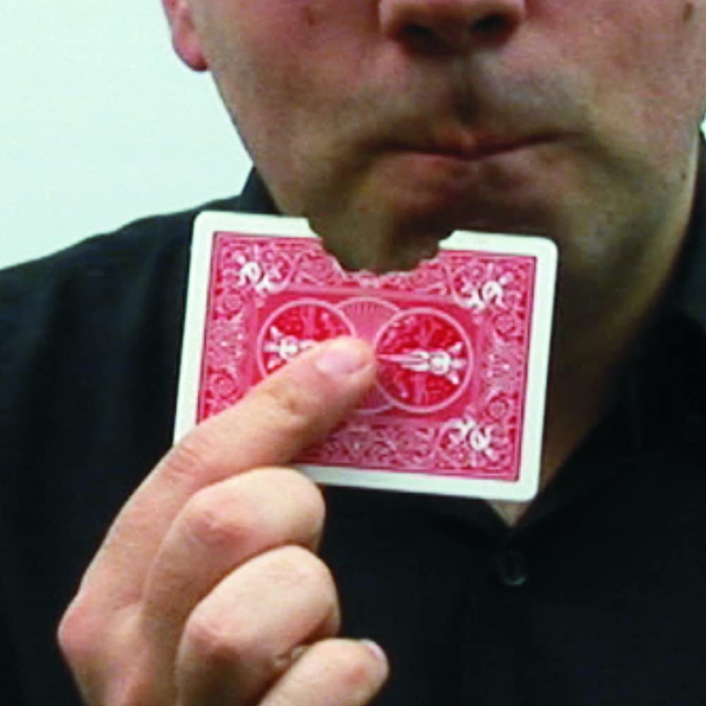The Bite Card - Magic game with video explanations. Much easier to understand. Scroll the image to the left and watch a video demo