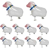 10Pcs Walking Animal Balloons Pet Balloons Farm Animal Balloon Foil Balloon for Party Decortion (Sheep)