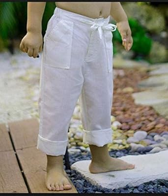 baby boy linen pants