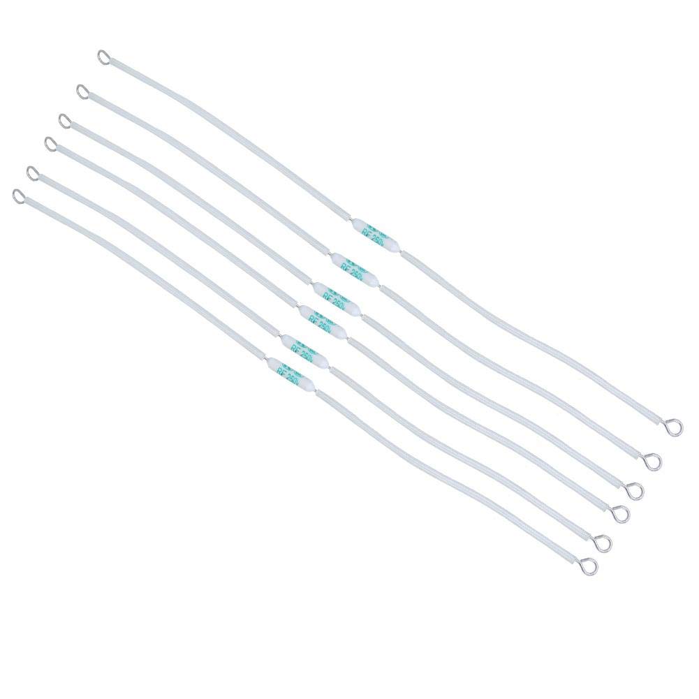 20pcs 250V 10A RFCeramic,Optional Cut-Off Temperature Ceramic for Appliances Thermal Optional Length Ceramic (240mm 165℃)