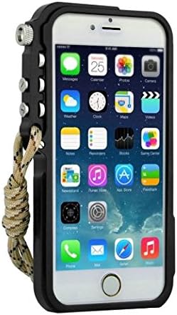 Imatch Arm Trigger Metal Frame Case Mechanical Arm Metal Bumper for Apple Iphone 6 Plus (black)