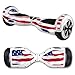 MightySkins Skin Compatible with Hover Board Self Balancing Scooter Mini 2 Wheel x1 Razor wrap Cover Sticker American Flag