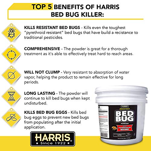 HARRIS Bed Bug Killer Powder, 5lb Pricepulse
