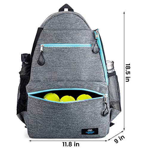 Limitless Sports Tennis Backpack with Shoe Compartment, Vented Bag for