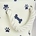 Bone Dry Pet Storage Collection Paw and Bone Print, Small Rectangle, 14x8x9