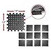 A2ZCARE Puzzle Exercise Mat with EVA Foam Interlocking Tiles - Interlocking Floor Mats for Gym Equipment - Ideal for Home Gym, Aerobic, Yoga and Pilates (Black and Grey (12pcs with border tiles))