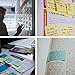 Colored Sticky Note Set,WELZA Deluxe Divider Self-Stick Notes Pads Bundle, Prioritize with Color Coding, 60 Ruled (3.7x6), 48 Dotted (3.7x3), 48 Blank (3x3.7), 48 Per Rectangular, 25 Per PET Color