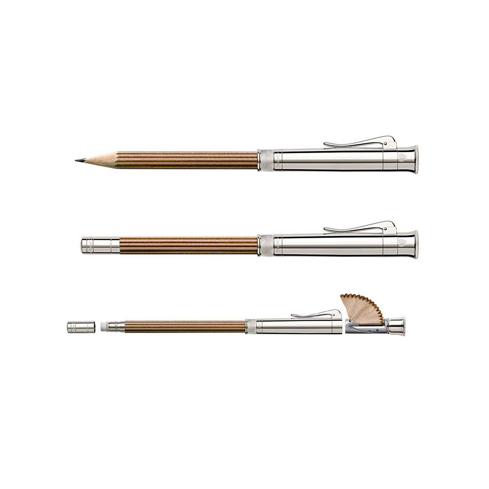 Graf von Faber-Castell 118566 Sterling Silver Perfect Pencil - Brown