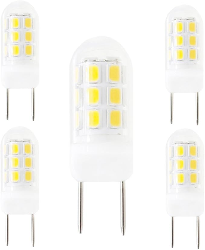 G8 LED Bulbs, Dimmable G8 Blubs 120V 3.5W, White 6000K Energy Saving T4