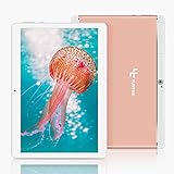 Yuntab 10.1 inch Unlocked 3G WiFi Tablet PC Quad Core Android 5.1 Lollipop MTK 16G Smart Phone 2G 3G WiFi Google Tablet IPS 1280X800 GPS Cellphone (Rose Gold)