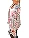 Cardigans for Women with Aztec Drape Irregular Front Hem Fashion Print 3/4 Long Sleeve