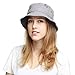 The Hat Depot 300N Unisex 100% Cotton Packable Summer Travel Bucket Hat (L/XL, Grey)