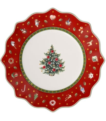 Amazon.com: Villeroy & Boch Naif Christmas Dinner Plate, 10.5