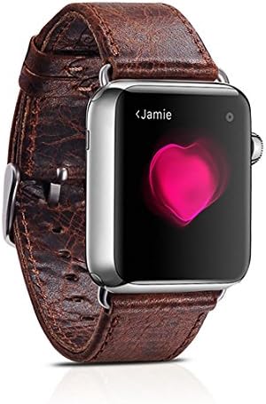 Leather Band (Coffee Colored) for Apple Watch 38mm