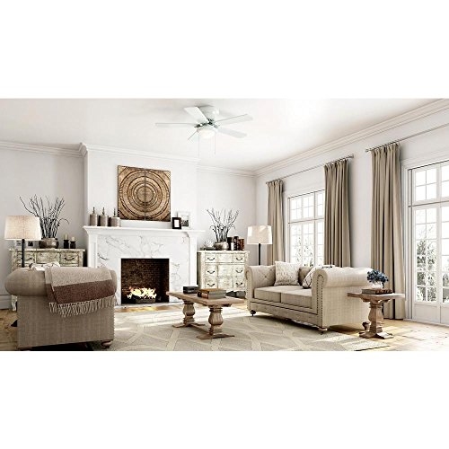 Hugger 52 in. White Ceiling Fan - Image 2