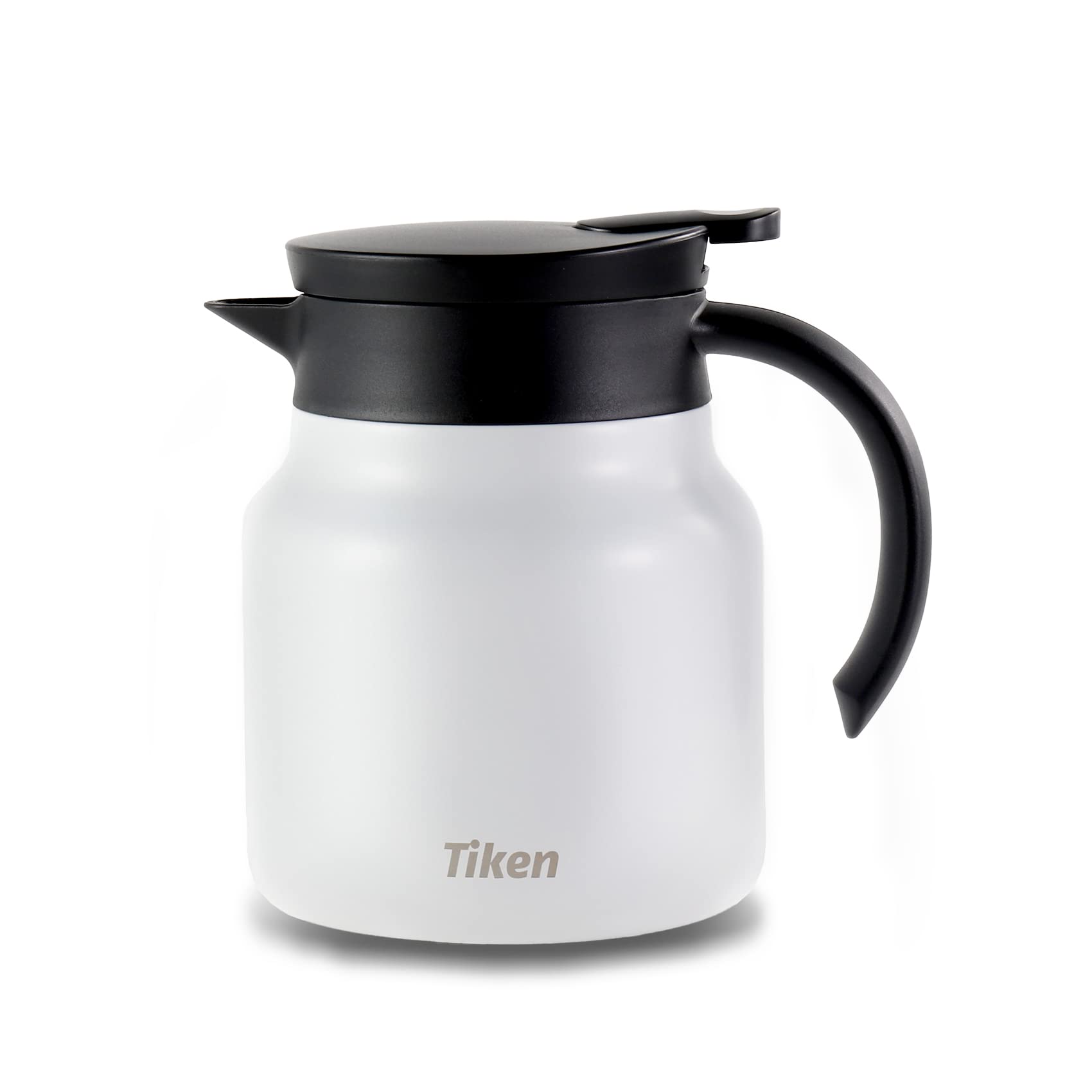 Tiken 800MLThermal Coffee Carafe Jug, Double Walled Stainless Steel Insulated Vacuum Coffee Flask for Hot &Cold Drinks