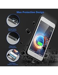 Funda de batería para iPhone 7 Plus 8 Plus, GASOPIC 8500 mAh de alta capacidad portátil recargable cargador caso batería externa Pack para iPhone 7 Plus 8 Plus carga caso batería banco de energía (5,5 pulgadas) negro
