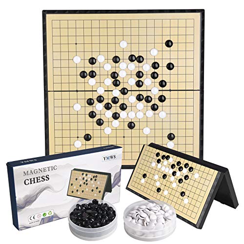 Go Game Set 19x19 Chinese Chess Set 11Inch/28cm Portable with