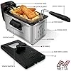 NETTA 3L Deep Fat Fryer with a Viewing Window, 700g Capacity, Temperature Control, Non-Slip Feet, Easy Clean, Powerful…