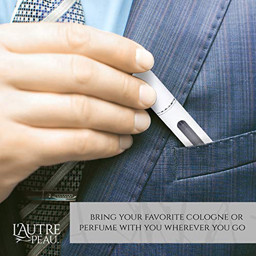 Travel Perfume Atomizer Refillable - Portable Easy to Fill Perfume and Cologne Fine Mist Mini Travel Size Atomizers - Fits Perfect in Your Pocket or Purse - 6 Piece Pack of 5ML