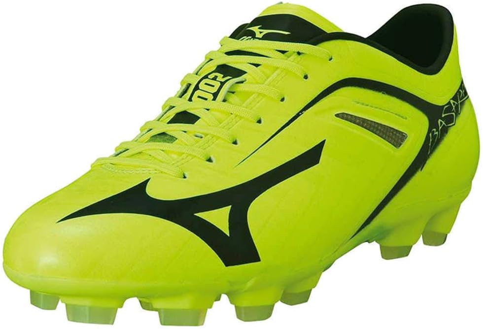Mizuno Shoes Football Men Basara 002 MD Yellow Black Size 9.5