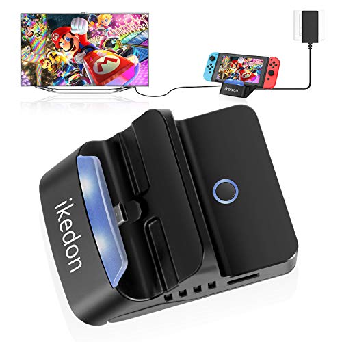 Switch Dock, ikedon Portable TV Docking Station Replacement for Nintendo Switch with HDMI and USB 3.0 Port