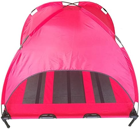 JANMO Pet Cot Tent Canopy Shelter Dog Bed Foldable Indoor and Outdoor