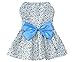 Petroom Cute Dog Clothes Pet Costume Puppy Dress,Doggie Sundress for Small Girl Dogs Blue S