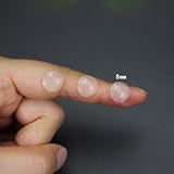nuoshen 100 Pcs Clear Rubber Feet 8x3mm Adhesive Silicone Bumpers Transparent view 3