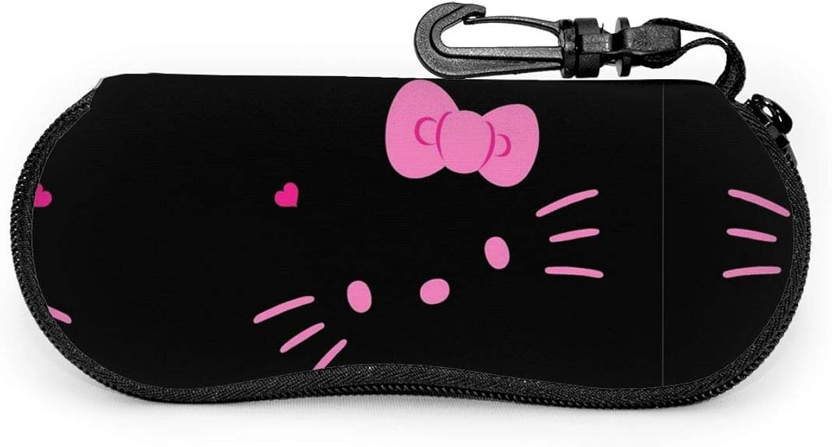 Hello Kitty Portable Sunglasses Glasses Case Soft Eyeglass Cases With Carabiner