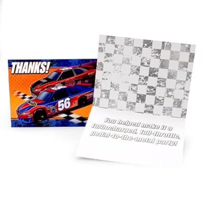 Lets Party By Hallmark NASCAR Full Throttle Thank-You Notes