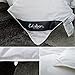 Globon White Goose Down Comforter/Blanket King Lightweight Summer, Real Silent&Soft Down-Proof Shell, 400 Thread Count Hypoallergenic, 18OZ, 700 Fill Power, with Ties, Solid White.