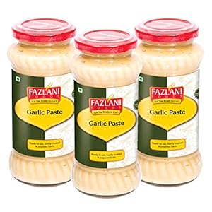 FAZLANI FOODS Ready to Use Garlic Paste -Pack of 3, 300gm Each