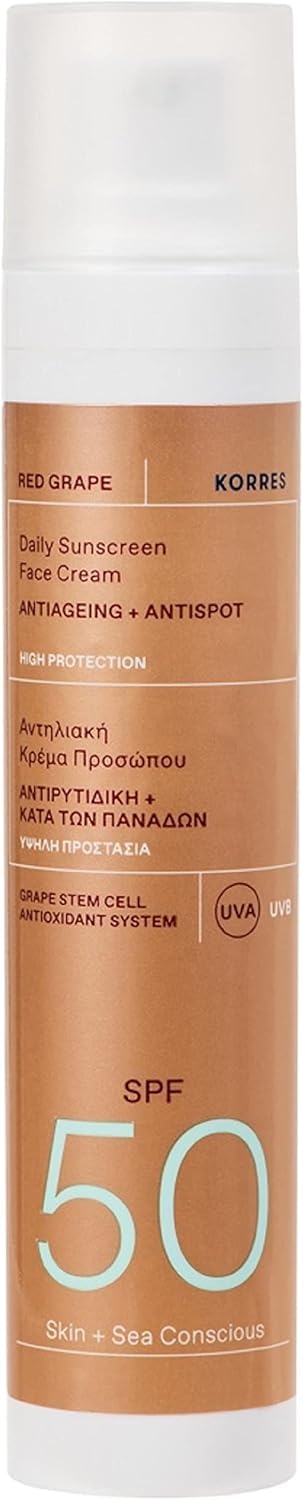 Korres Red Grape Face Sunscreen SPF50