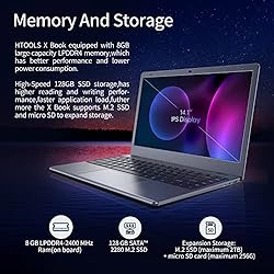 HTOOLS Windows 11 Laptop, Laptop Computer,Intel