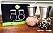 Premium Stainless Steel Salt and Pepper Ceramic Grinder Spice Mill Set of 2 - High Quality 6 Ounce Glass Body