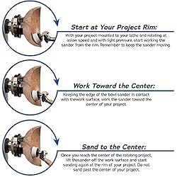 2 inch Diameter Bowl Sander with Dual Bearing Head