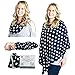 Breastfeeding Nursing Cover Scarf - Rayon/Spandex Jersey Knit Super Soft Stretchy Breathable Lightweight Nursing Poncho, Carseat Canopy & Baby Car Seat Cover. FREE Matching Pouch By Chuckle & Cuddle