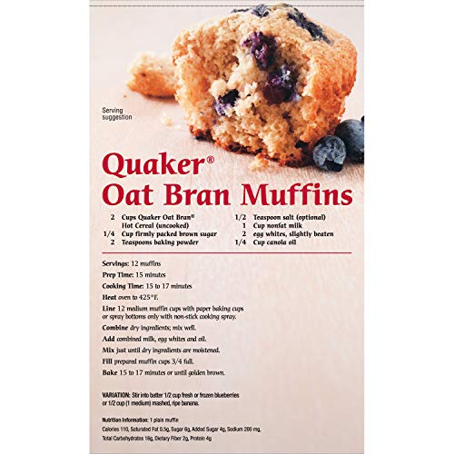 Quaker Hot Oat Bran Hot Cereal, 16 Ounce Box Pricepulse