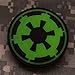 Star Wars Imperial Target Glow In The Dark PVC Rubber Morale Patch by NEO Tactical Gear Morale Patch - Hook Velcro Sewn On Back