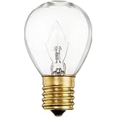 Satco S3629 Intermediate Base 40-Watt S11 Light Bulb, Clear, 1 Count (Pack of 1)
