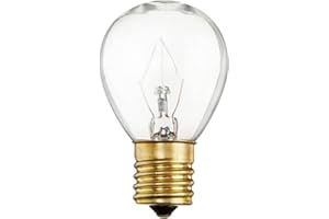 Satco S3629 Intermediate Base 40-Watt S11 Light Bulb, Clear, 1 Count (Pack of 1)