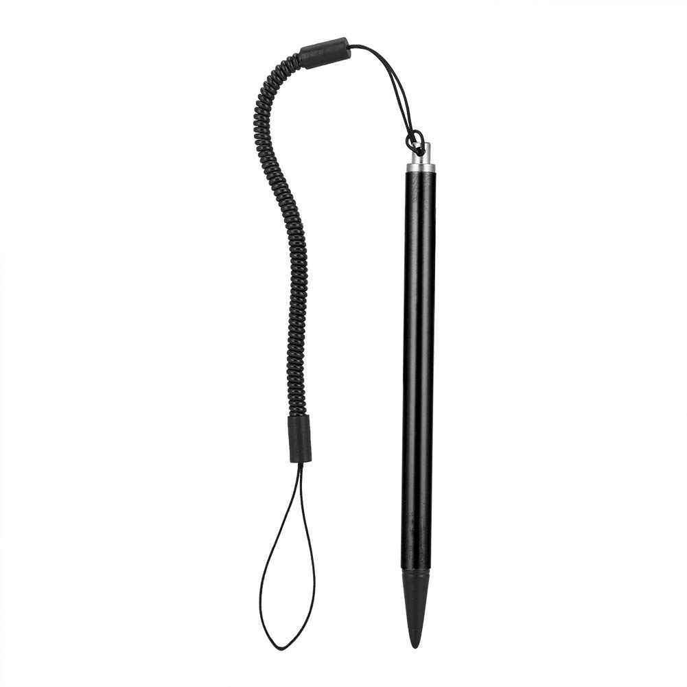 Goshyda Resistive Hard-tip Stylus Pen, Spring Rope, Protects Screen from Scratches, Compatible with Resistive Touch Screens (Black)