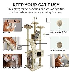 Furhaven Tiger Tough Cat Tree Double Decker