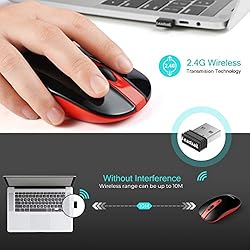 LeadsaiL Wireless Computer Mouse, 2.4G Portable