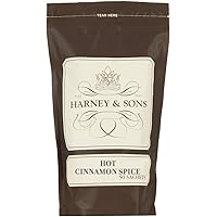 Harney and Sons Hot Cinnamon Spice, Bag of 50 Sachets, Black Tea w/Orange Pieces and Cloves (Pack of 1) (Packaging may vary)