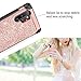 BENTOBEN Note 10 Plus Case, 2 in 1 Luxury Glitter Bling Sparkle Shockproof Faux Leather Protective Phone Case for Samsung Galaxy Note 10+ Plus-Rose Gold