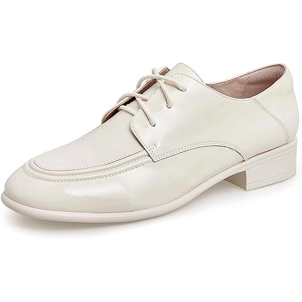 Amazon.com | 無印良品 Women's Leather Shoes, White (Off